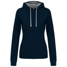 utt_ka465nv-fg-2xl Kariban KA465 LADIES’ CONTRAST HOODED SWEATSHIRT 2XL