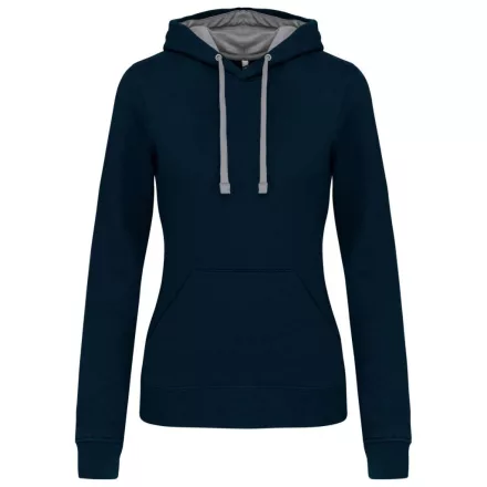 utt_ka465nv-fg-2xl Kariban KA465 LADIES’ CONTRAST HOODED SWEATSHIRT 2XL