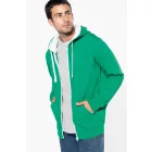 utt_ka466bl-re-3xl Kariban KA466 MEN'S CONTRAST HOODED FULL ZIP SWEATSHIRT 3XL