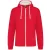 utt_ka466re-wh-s Kariban KA466 MEN'S CONTRAST HOODED FULL ZIP SWEATSHIRT S