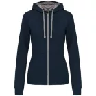 utt_ka467nv-fg-m Kariban KA467 LADIES’ CONTRAST HOODED FULL ZIP SWEATSHIRT M