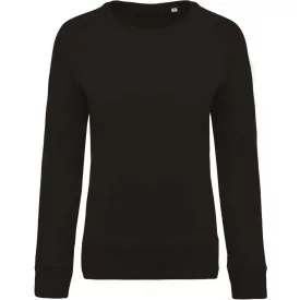   utt_ka481bl-xs Kariban KA481 LADIES’ ORGANIC COTTON CREW NECK RAGLAN SLEEVE SWEATSHIRT XS