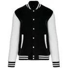 utt_ka497bl-wh-2xl Kariban KA497 UNISEX TEDDY FLEECE JACKET 2XL