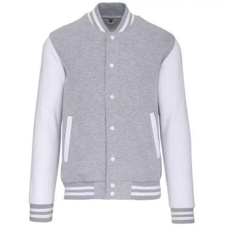 utt_ka497oxg-wh-m Kariban KA497 UNISEX TEDDY FLEECE JACKET M