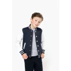 utt_ka498nv-wh-6-8  Kariban KA498 KIDS TEDDY FLEECE JACKET 6/8