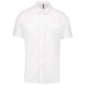   utt_ka503wh-s Kariban KA503 MEN'S SHORT-SLEEVED PILOT SHIRT S