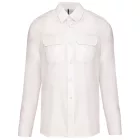utt_ka505wh-l Kariban KA505 MEN'S LONG-SLEEVED PILOT SHIRT L
