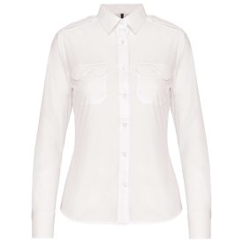   utt_ka506wh-2xl Kariban KA506 LADIES’ LONG-SLEEVED PILOT SHIRT 2XL