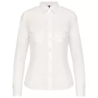 utt_ka506wh-m  Kariban KA506 LADIES’ LONG-SLEEVED PILOT SHIRT M