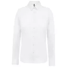 utt_ka510wh-m Kariban KA510 LADIES’ LONG-SLEEVED COTTON POPLIN SHIRT M