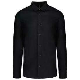   utt_ka513bl-m Kariban KA513 MEN’S LONG-SLEEVED COTTON POPLIN SHIRT M