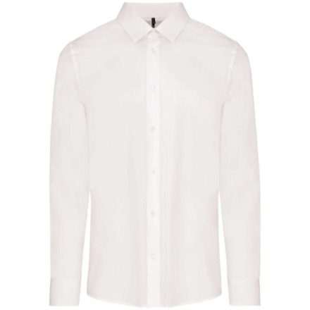 utt_ka513wh-2xl Kariban KA513 MEN’S LONG-SLEEVED COTTON POPLIN SHIRT 2XL