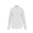 utt_ka514wh-m Kariban KA514 LADIES' LONG-SLEEVED MANDARIN COLLAR SHIRT M