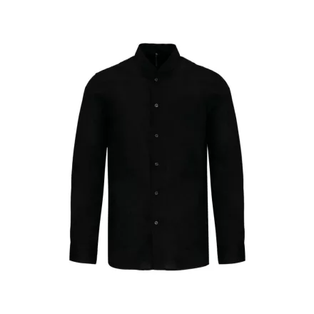 utt_ka515bl-m Kariban KA515 MEN'S LONG-SLEEVED MANDARIN COLLAR SHIRT M