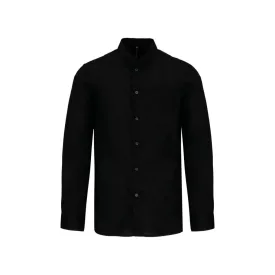   utt_ka515bl-s Kariban KA515 MEN'S LONG-SLEEVED MANDARIN COLLAR SHIRT S