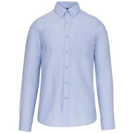   utt_ka516ob-m Kariban KA516 LONG-SLEEVED WASHED OXFORD COTTON SHIRT M