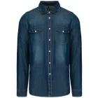 utt_ka519bj-2xl Kariban KA519 MEN'S LONG-SLEEVED DENIM SHIRT 2XL