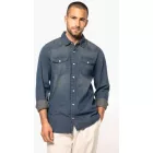 utt_ka519bj-l Kariban KA519 MEN'S LONG-SLEEVED DENIM SHIRT L