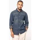 utt_ka519bj-s Kariban KA519 MEN'S LONG-SLEEVED DENIM SHIRT S