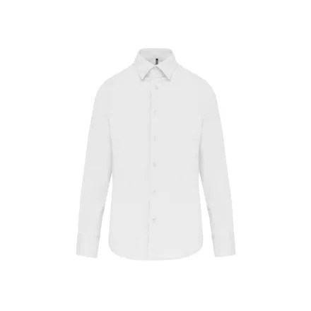 utt_ka529wh-m Kariban KA529 LONG-SLEEVED COTTON/ELASTANE SHIRT M