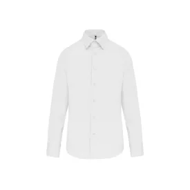   utt_ka529wh-s Kariban KA529 LONG-SLEEVED COTTON/ELASTANE SHIRT S