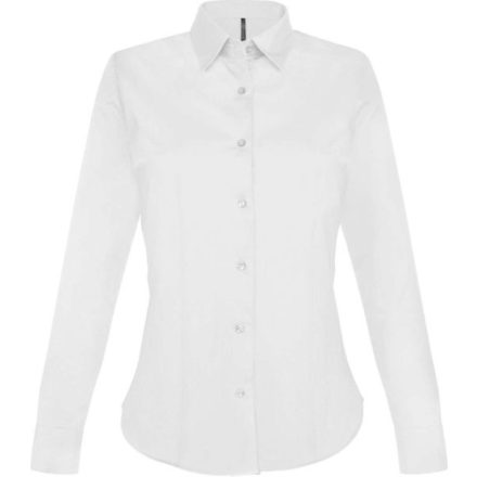 utt_ka530wh-xl Kariban KA530 LADIES' LONG-SLEEVED STRETCH SHIRT XL