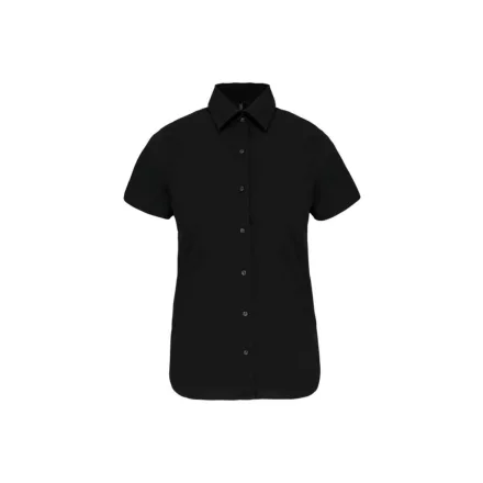 utt_ka532bl-s Kariban KA532 LADIES' SHORT-SLEEVED COTTON/ELASTANE SHIRT S
