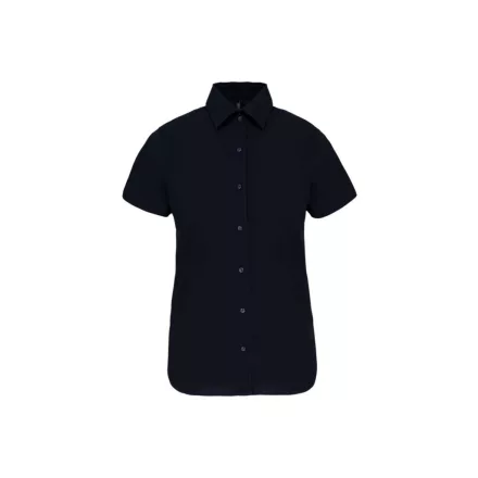 utt_ka532nv-l Kariban KA532 LADIES' SHORT-SLEEVED COTTON/ELASTANE SHIRT L