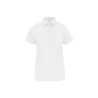 utt_ka532wh-m Kariban KA532 LADIES' SHORT-SLEEVED COTTON/ELASTANE SHIRT M