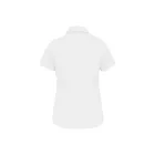 utt_ka532wh-s Kariban KA532 LADIES' SHORT-SLEEVED COTTON/ELASTANE SHIRT S