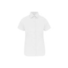 utt_ka532wh-xs Kariban KA532 LADIES' SHORT-SLEEVED COTTON/ELASTANE SHIRT XS