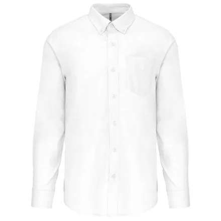utt_ka533wh-m Kariban KA533 MEN'S LONG-SLEEVED OXFORD SHIRT M