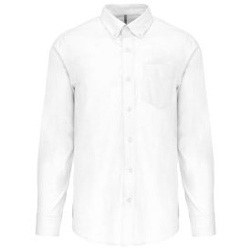   utt_ka533wh-s Kariban KA533 MEN'S LONG-SLEEVED OXFORD SHIRT S