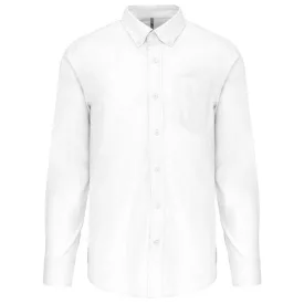   utt_ka533wh-s Kariban KA533 MEN'S LONG-SLEEVED OXFORD SHIRT S