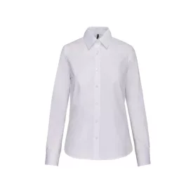   utt_ka534wh-xs Kariban KA534 LADIES' LONG-SLEEVED OXFORD SHIRT XS