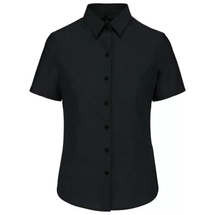 utt_ka536bl-l Kariban KA536 LADIES' SHORT-SLEEVED OXFORD SHIRT L