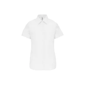   utt_ka536wh-xs Kariban KA536 LADIES' SHORT-SLEEVED OXFORD SHIRT XS