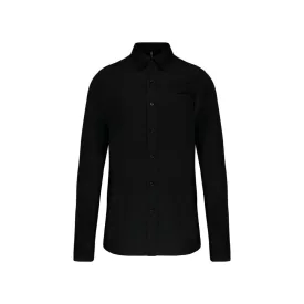   utt_ka541bl-3xl Kariban KA541 MEN'S LONG-SLEEVED COTTON POPLIN SHIRT 3XL