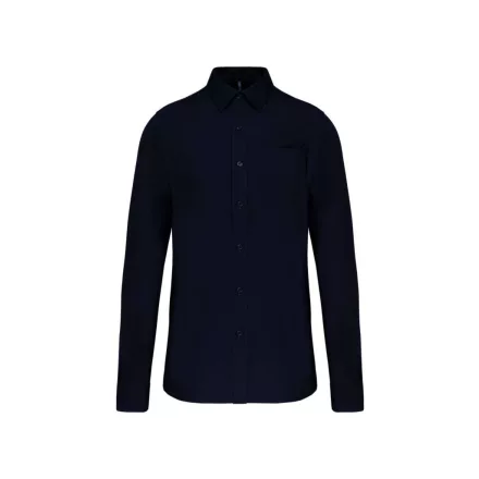 utt_ka541nv-m Kariban KA541 MEN'S LONG-SLEEVED COTTON POPLIN SHIRT M