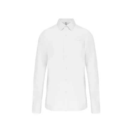 utt_ka541wh-s Kariban KA541 MEN'S LONG-SLEEVED COTTON POPLIN SHIRT S