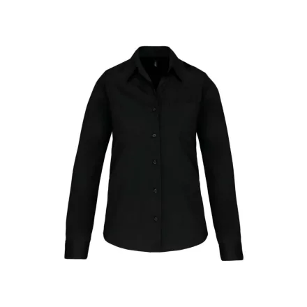 utt_ka542bl-3xl  Kariban KA542 LADIES' LONG-SLEEVED COTTON POPLIN SHIRT 3XL