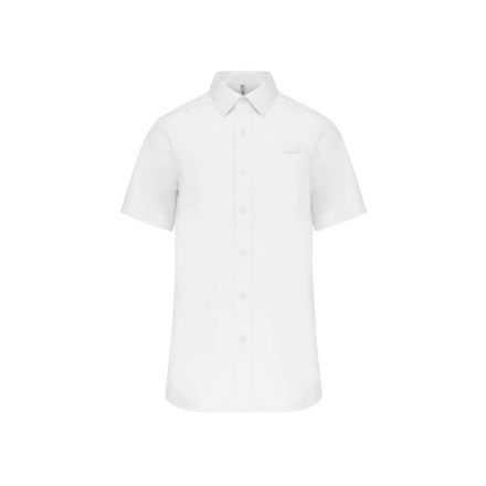 utt_ka543wh-5xl Kariban KA543 MEN'S SHORT-SLEEVED COTTON POPLIN SHIRT 5XL