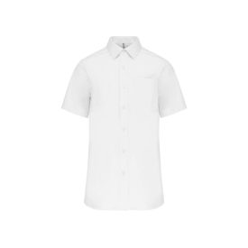   utt_ka543wh-s Kariban KA543 MEN'S SHORT-SLEEVED COTTON POPLIN SHIRT S