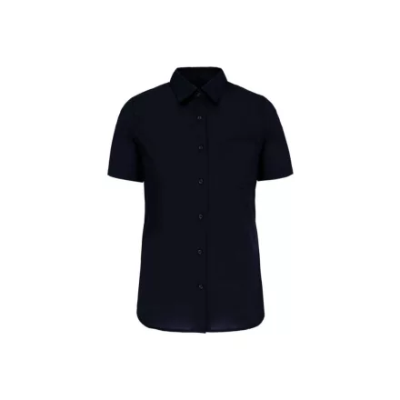 utt_ka544nv-l  Kariban KA544 LADIES' SHORT-SLEEVED COTTON POPLIN SHIRT L