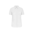 utt_ka544wh-2xl  Kariban KA544 LADIES' SHORT-SLEEVED COTTON POPLIN SHIRT 2XL