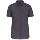utt_ka544zi-m Kariban KA544 LADIES' SHORT-SLEEVED COTTON POPLIN SHIRT M