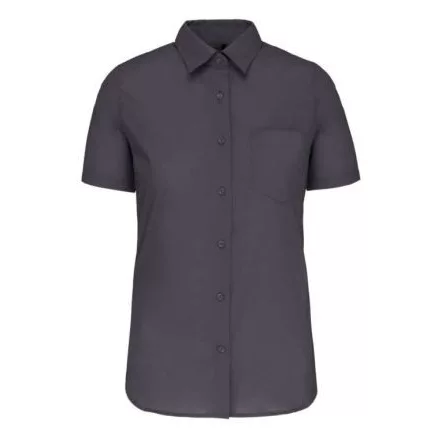 utt_ka544zi-m Kariban KA544 LADIES' SHORT-SLEEVED COTTON POPLIN SHIRT M