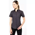 utt_ka544zi-m Kariban KA544 LADIES' SHORT-SLEEVED COTTON POPLIN SHIRT M