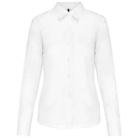   utt_ka549wh-2xl Kariban KA549 JESSICA - LADIES' LONG-SLEEVED SHIRT 2XL