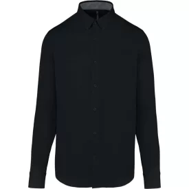   utt_ka586bl-xs Kariban KA586 MEN'S NEVADA LONG-SLEEVE COTTON SHIRT XS